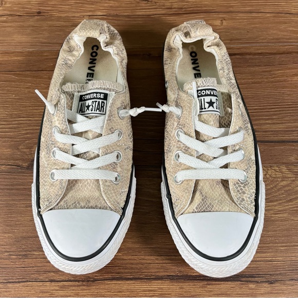 Converse Shoes - CONVERSE Shoreline Snakeskin Women’s Size 8 Slip-On Shoes